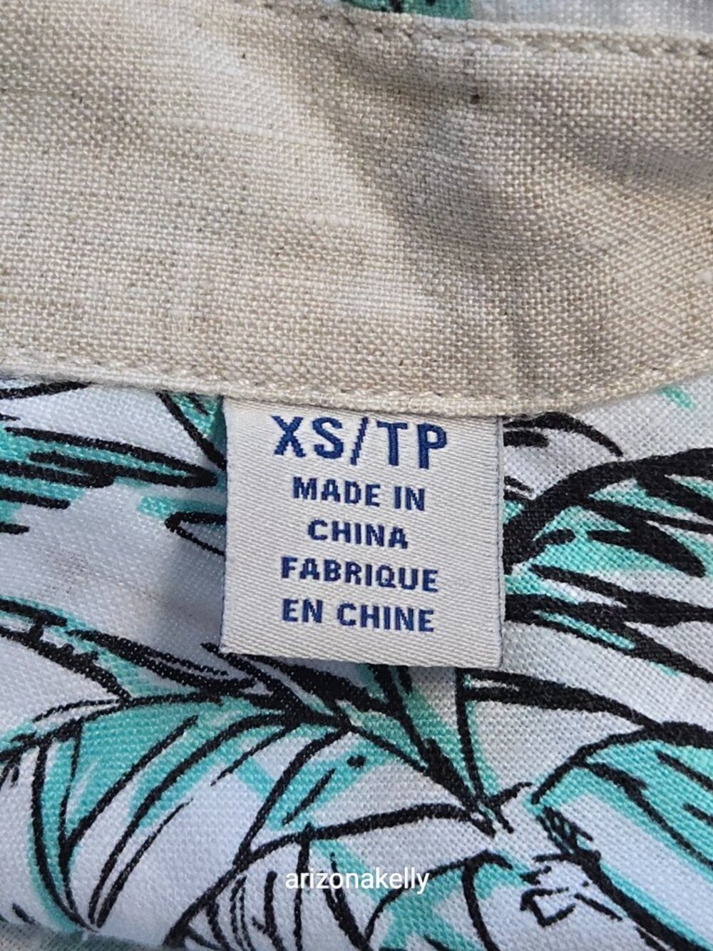 NWOT Linen Shirt XS Tommy Bahama Palm Tree Surfboard Beach Tropical - Picture 4 of 8